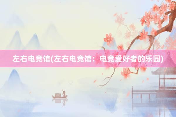 左右电竞馆(左右电竞馆：电竞爱好者的乐园)