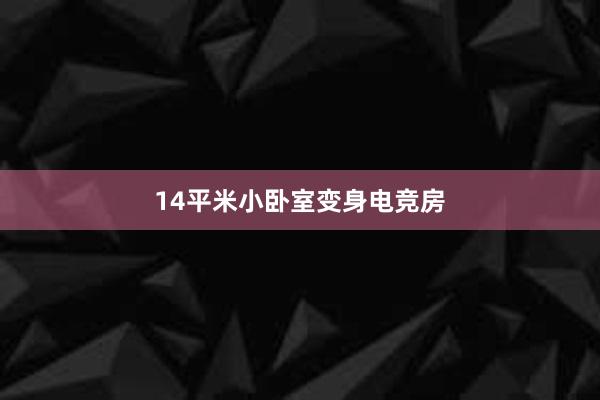 14平米小卧室变身电竞房