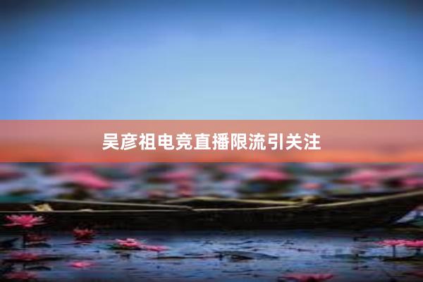 吴彦祖电竞直播限流引关注